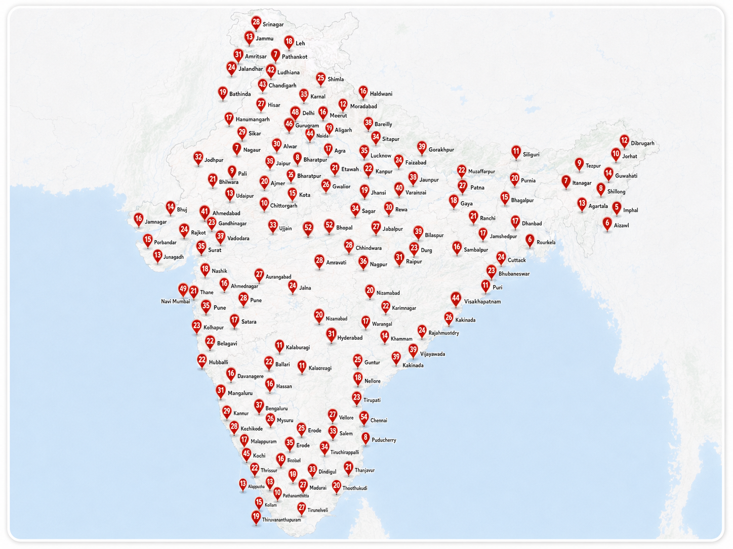 Sedla Care Service Locations